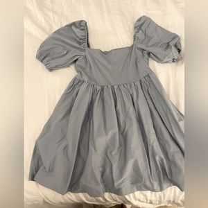 Jillian Harris x smash Tess sunrise mini dress in sky blue.